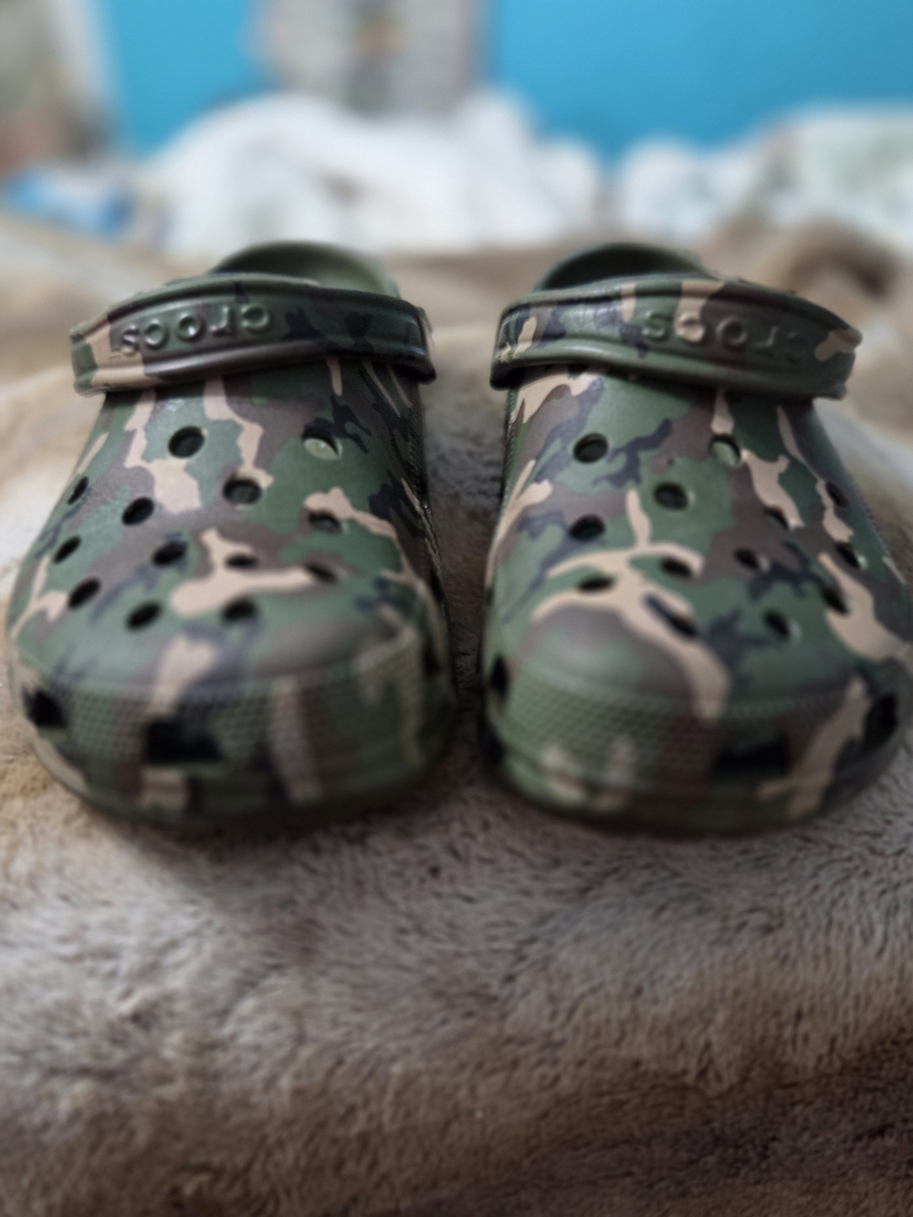 Crocs Men's Classic Clog - Green Camouflage